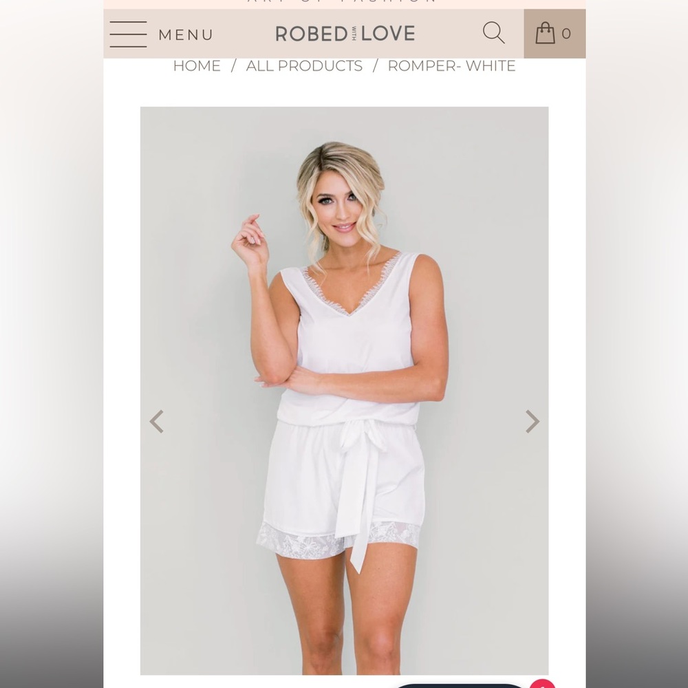 Robed with Love - white romper
